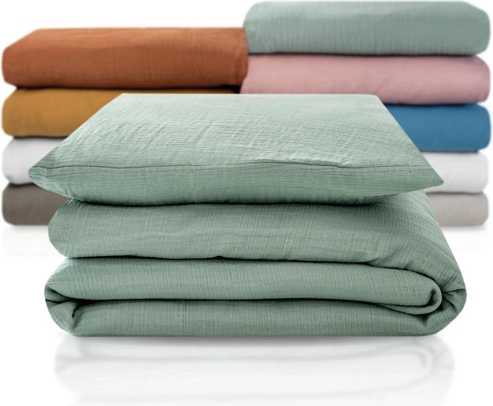 Produktbild Julius Zöllner Musselin Bettwäsche, Grün