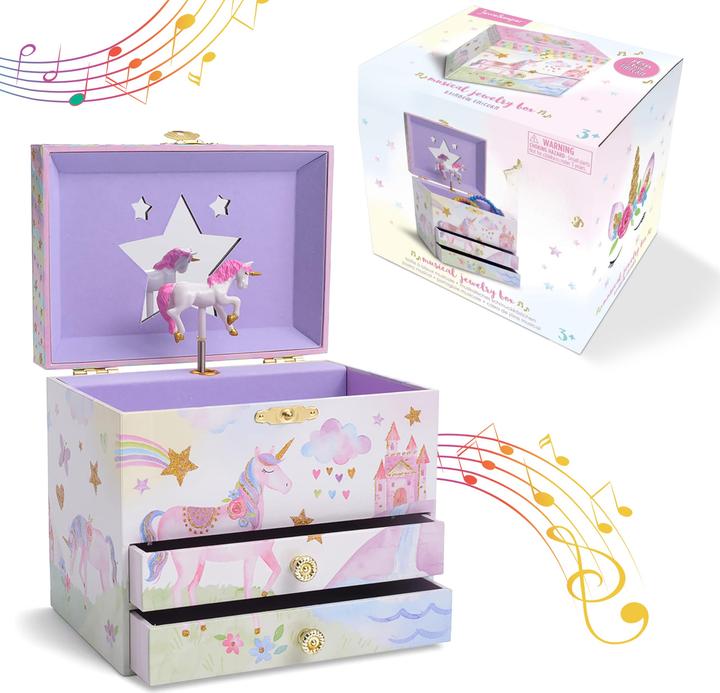 Image du produit Only-Bags.Store Boîte à bijoux musicale pour enfants