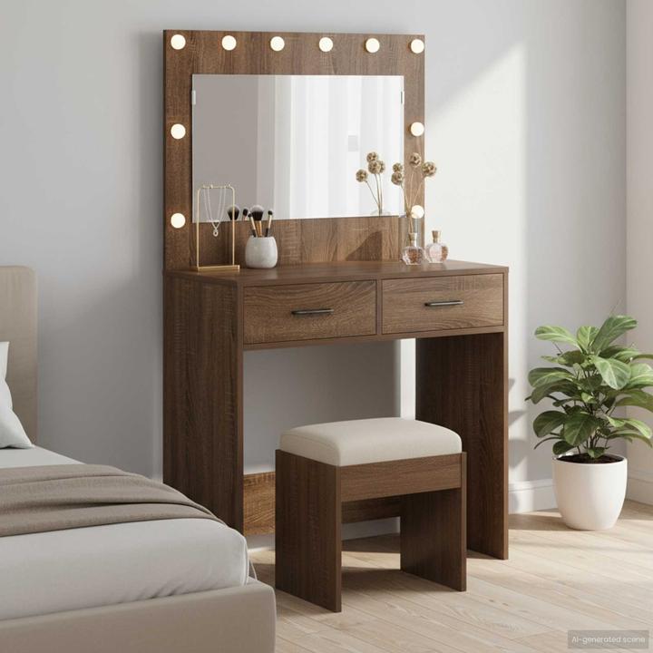 Actual product image vidaXL Schminktisch (41 x 78.50 x 135 cm)