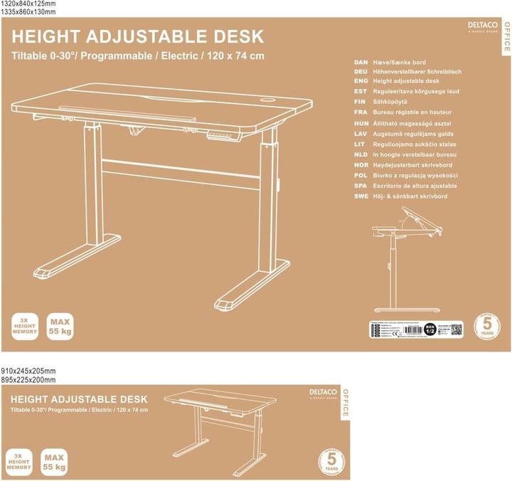 Image du produit Deltaco DELO-0100 (120 x 74 x 126 cm)