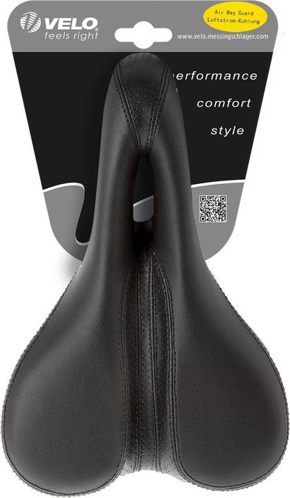 Produktbild Velo Fahrradsattel Basic Deep Channel