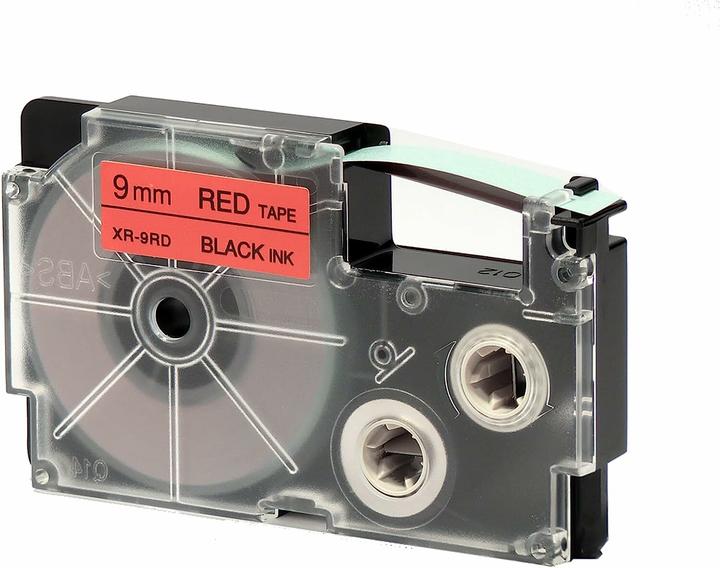 Casio XR-9RD1 Selbstklebende Etiketten (0.90 cm, Rot)
