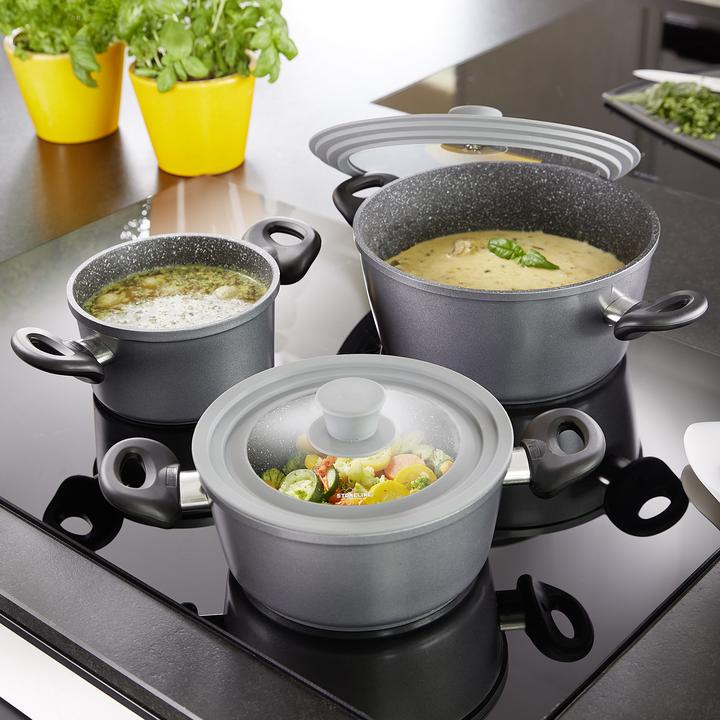 Produktbild Stoneline 14330 Universal glass lid for 24/26/28 cm (28 cm, Glas, Kunststoff)