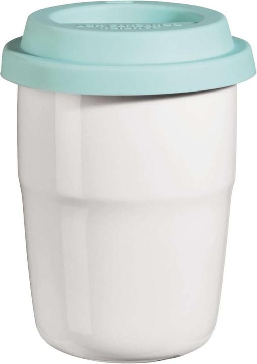 Deckel türkis, weiss glänzend