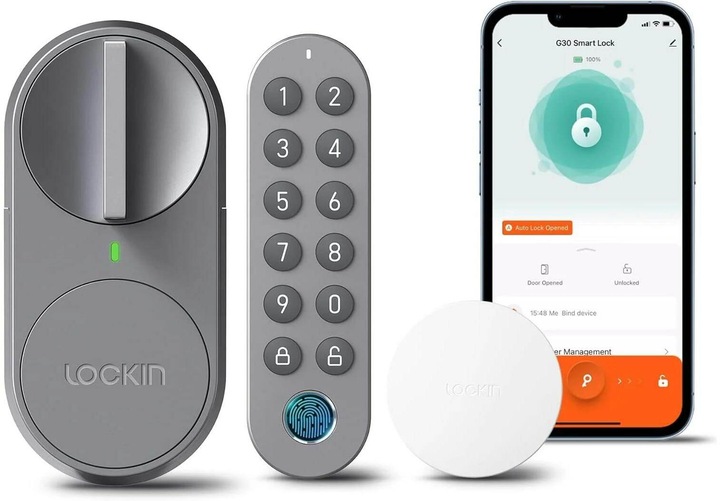 Lockin Smart Lock G30 EU (Fingerabdruck, Smartphone, Elektronische Zahlenkombination)