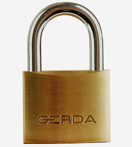 Actual product image Gerda SPARTA KD-WA-106 S 60 Brass padlock