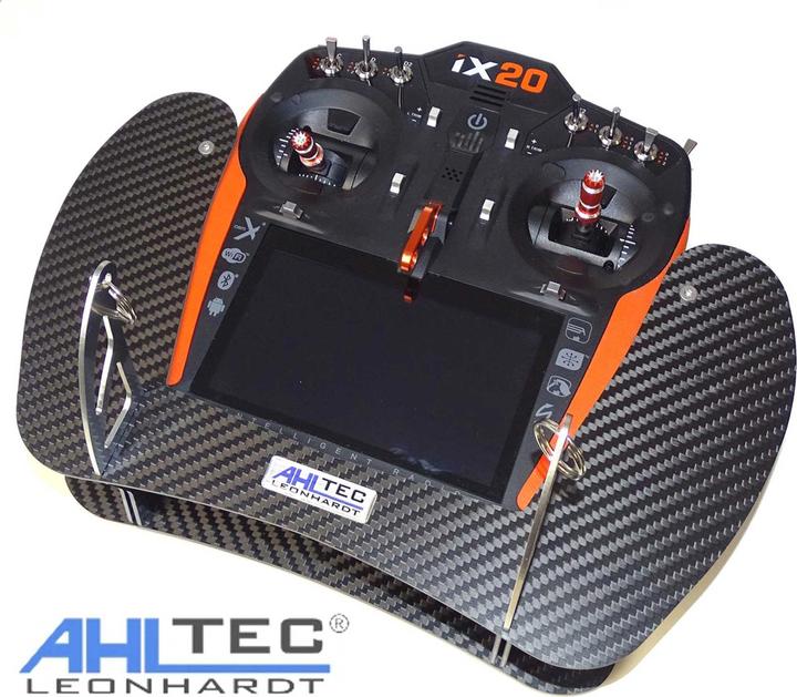 Actual product image AHLtec transmitter console spectrum ix20 carbon with standard transmitter console bracket, without hand