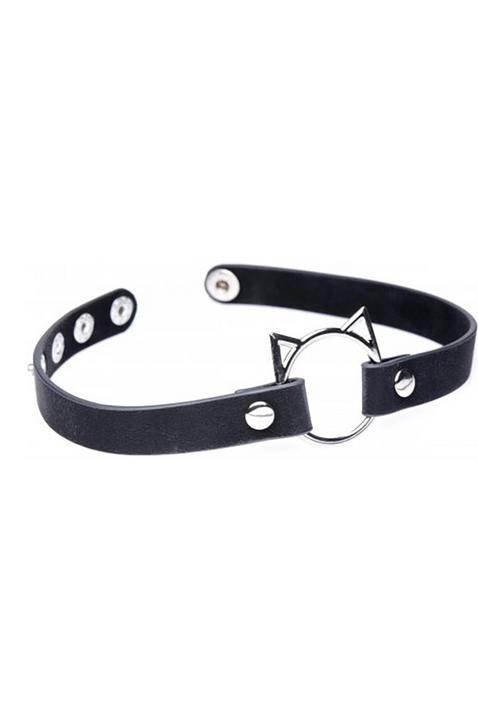 Productafbeelding Master Series Kinky Kitty Ring Slim Choker - PU leer