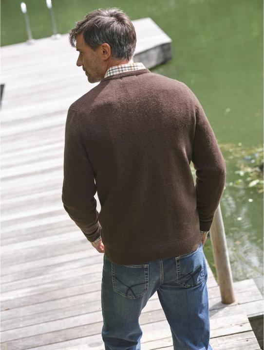 Produktbild Woolovers Lambswool Pullover mit Rundhalsausschnitt (M)