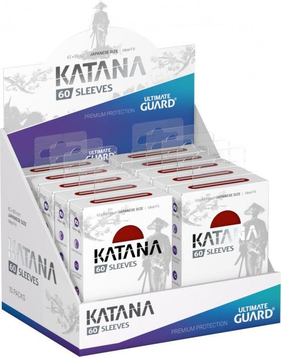 Actual product image Ultimate Guard Kartenhülle Katana Sleeves Japanische Grösse Rot 60