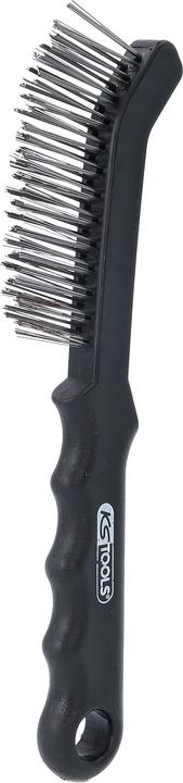 Actual product image KS Tools Steel wire brake saddle brush, 2-row, straight