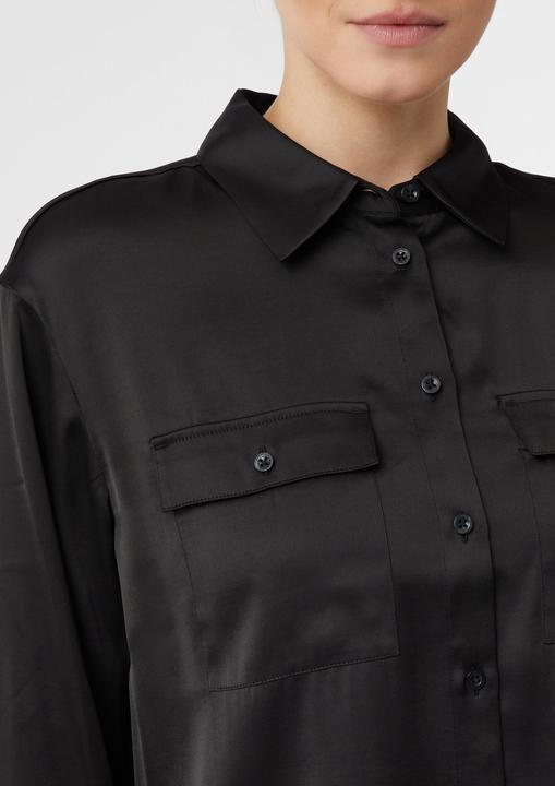 Immagine prodotto Comma Bluse Satinbluse mit aufgesetzen Brusttaschen und Logodetail (40)