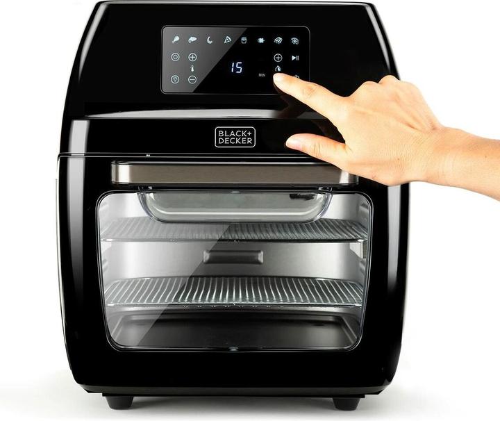 Black & Decker Black+Decker BXAFO1200E - Hot Air Deep Fryer and Oven, 1700W, 12L