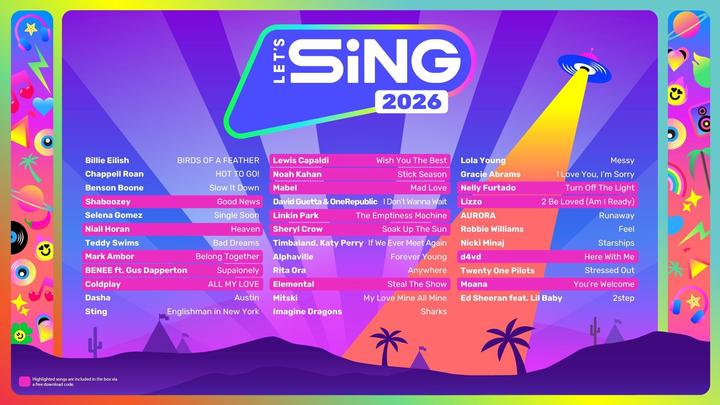 Produktbild Plaion Let's Sing 2026 International Version (+ 2 Mics) (PS5, EN)