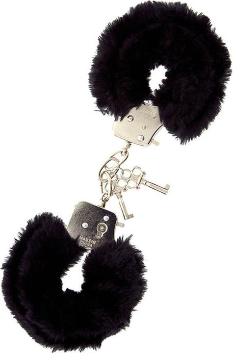 Dream Toys Metal Handcuff With Plush Black