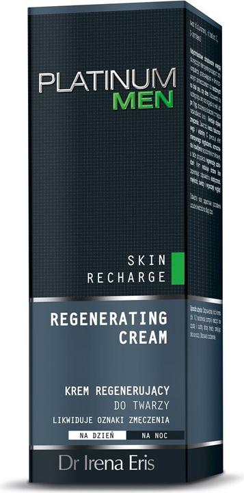 Actual product image Dr Irena Eris Platinium Men Regenerating Cream Regenerating Cream To Face On Day Even At Night (50 ml, 24h cream)