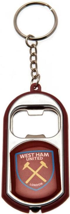 West Ham United FC Schlüsselanhänger Flaschenöffner mit Licht