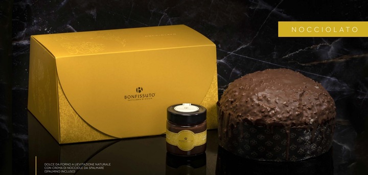 Actual product image Bonfissuto Panettone Nocciola (1000 g)