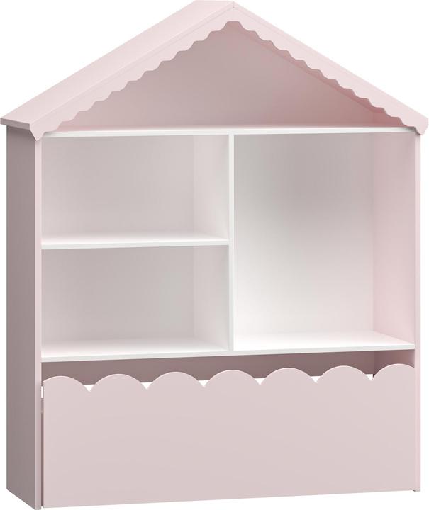 Produktbild En.Casa Kinderregal Vestnes 114x91x30 cm Cotton Candy/Weiss