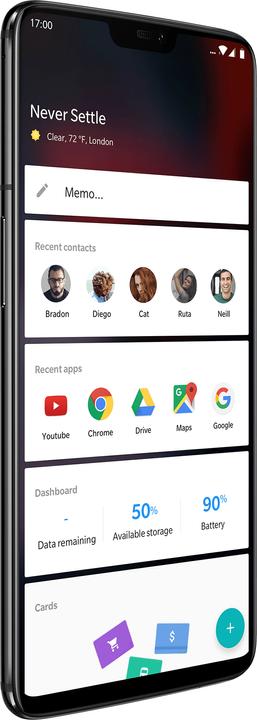 Actual product image OnePlus 6 (128 GB, Midnight Black, 6.28", Dual SIM, 4G)