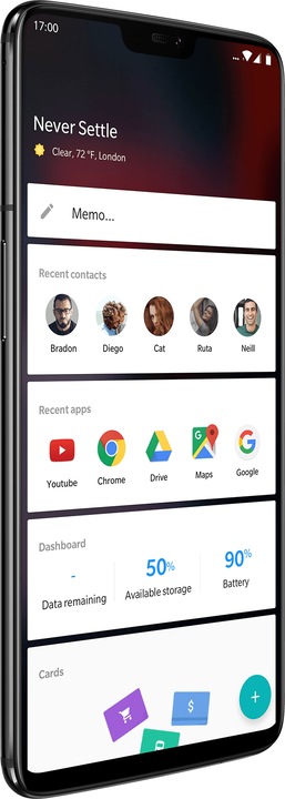 Actual product image OnePlus 6 (128 GB, Midnight Black, 6.28", Dual SIM, 16 Mpx, 4G)