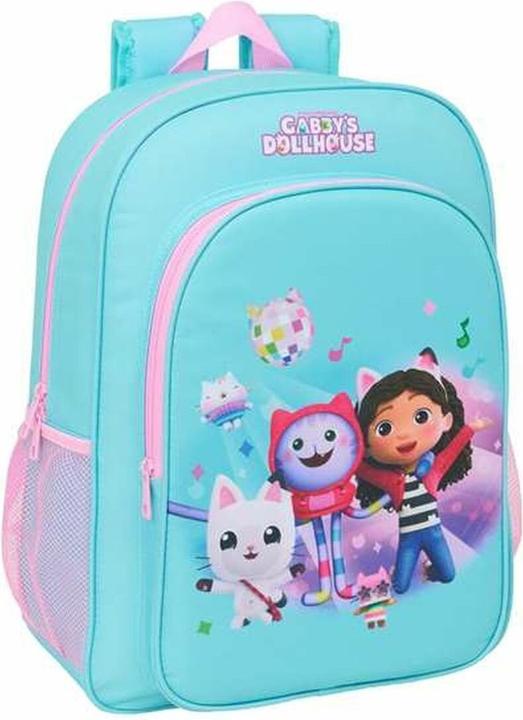 Gabby's Dollhouse Schulrucksack Blau Rosa 33 x 42 x 14 cm