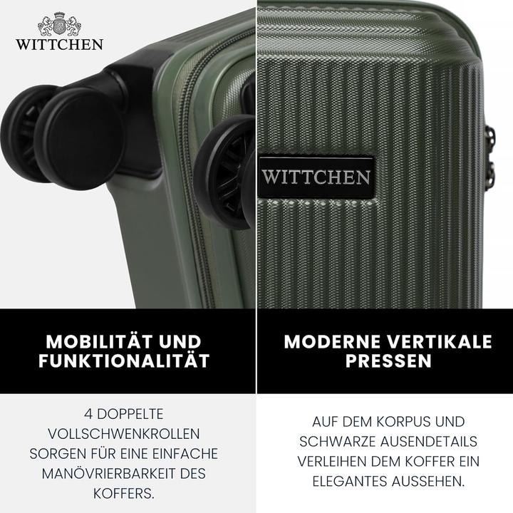 Image du produit Wittchen Hartschalen-Trolley XL mit Zahlenschloss (96 l)