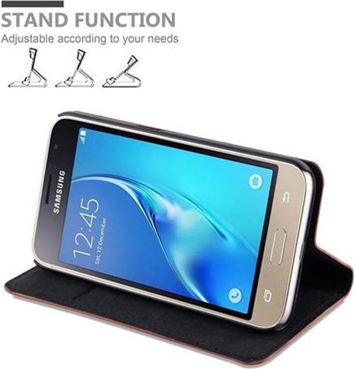 Actual product image Cadorabo Book Invisible Magnet Cover (Samsung Galaxy J1 (2016))