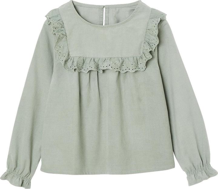 Produktbild Vertbaudet Mädchen Cordbluse mit Rüschen und Lochstickerei (134)