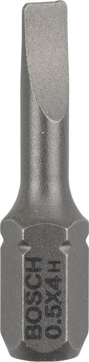 Produktbild Bosch Professional Zubehör Schrauberbit Extra-Hart S 0,5 x 4,0, 25 mm, 3er-Pack (Schraubschlitz, Sechskant (hexagonal))