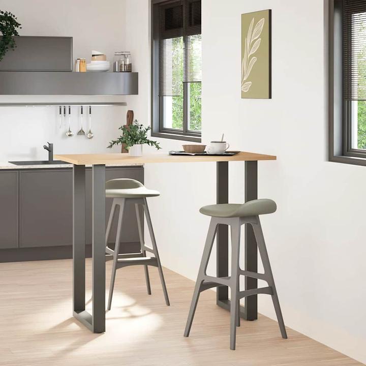 Image du produit vidaXL Pieds de table basse en U 2 pcs. Anthracite 60x(110-111) cm Pied de table en acier