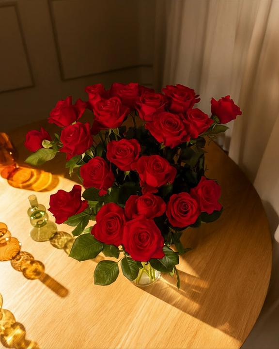 Image du produit feey Roses rouges 20 pcs (Fleurs coupées, 20x)