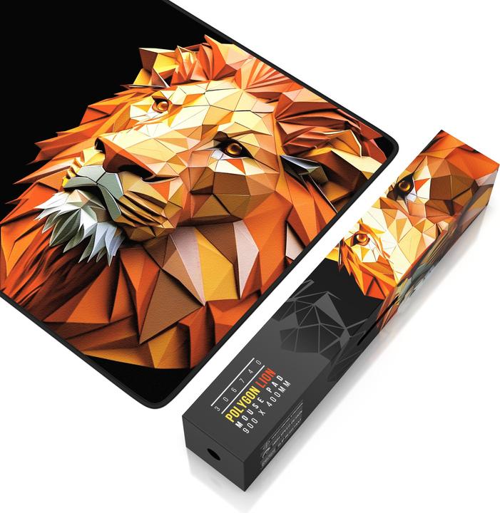 Actual product image Titanwolf Gaming mouse pad, 900 x 400mm XXL speed gaming mouse mat, mouse pad extra-large surface, Polygon (XXL)