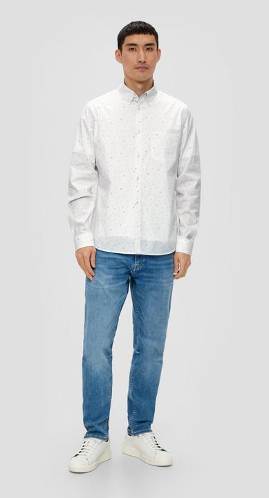 Produktbild s.Oliver Hemd Slim: Hemd mit Allover-Print (3XL)