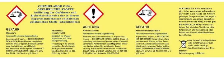 Actual product image Kosmos Chemistry Lab C500 Starter Set