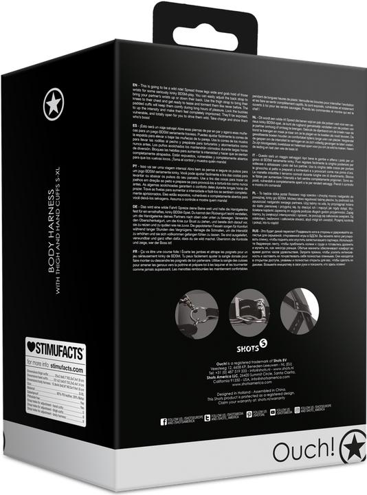 Produktbild Ouch! Body Harness with Thigh and Hand Cuffs