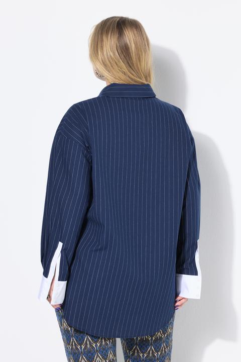 Immagine prodotto Studio Untold Camicia a righe dal taglio oversize con dettagli (50, 52)