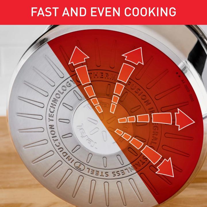 Actual product image Tefal L8977774 (26 cm, Frying pan, Wok, Aluminium, Stainless steel)