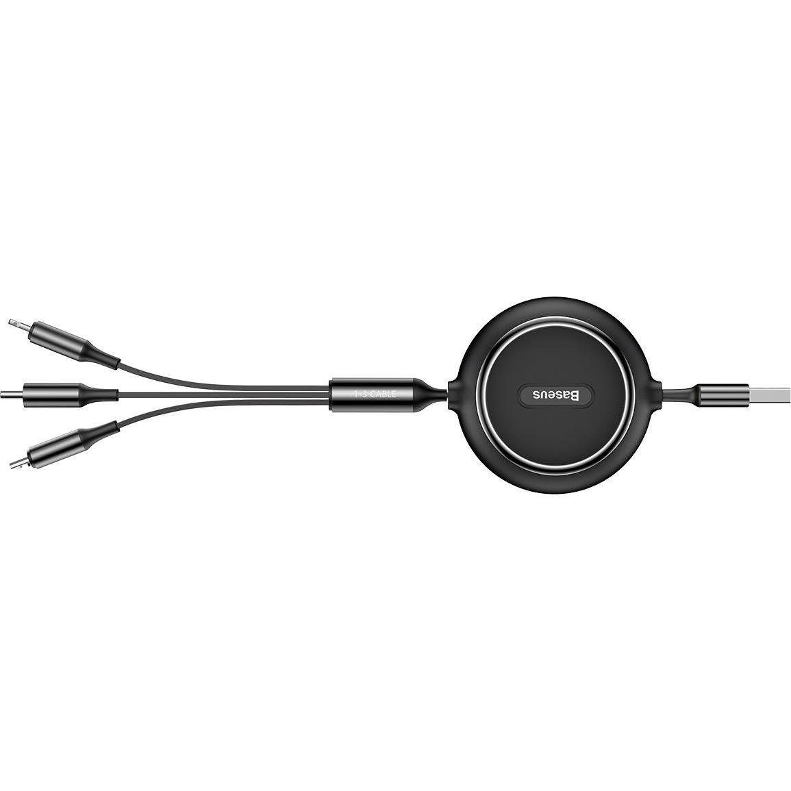 Thumbnail - Baseus 3in1 extendable cable (1.20 m, USB 3.0), USB Kabel