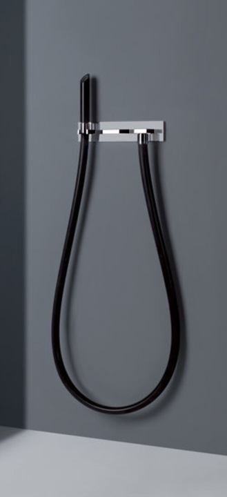 Actual product image Gessi Water Tube Kneipp, ready-to-install set for Kneipp hose black with plastic shower head, versio
