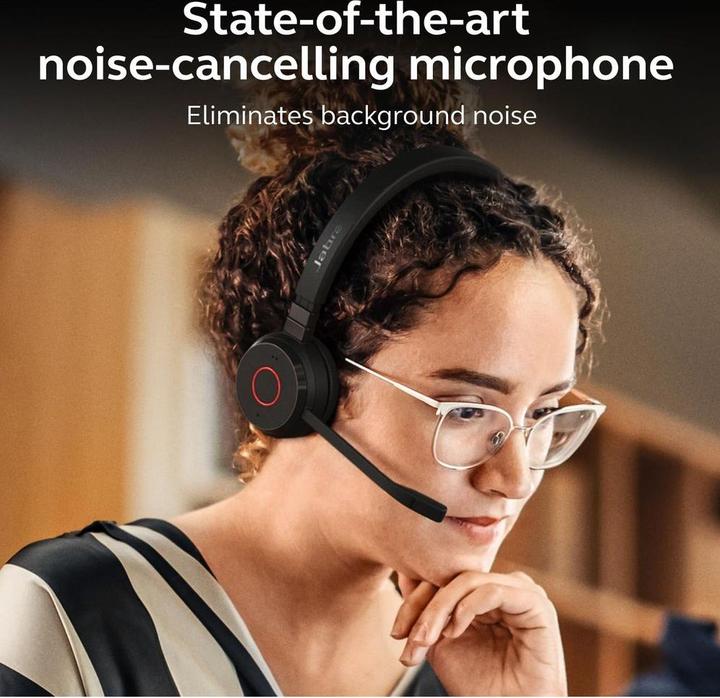 Actual product image Jabra Evolve 65 (Cable, Wireless, USB-A)
