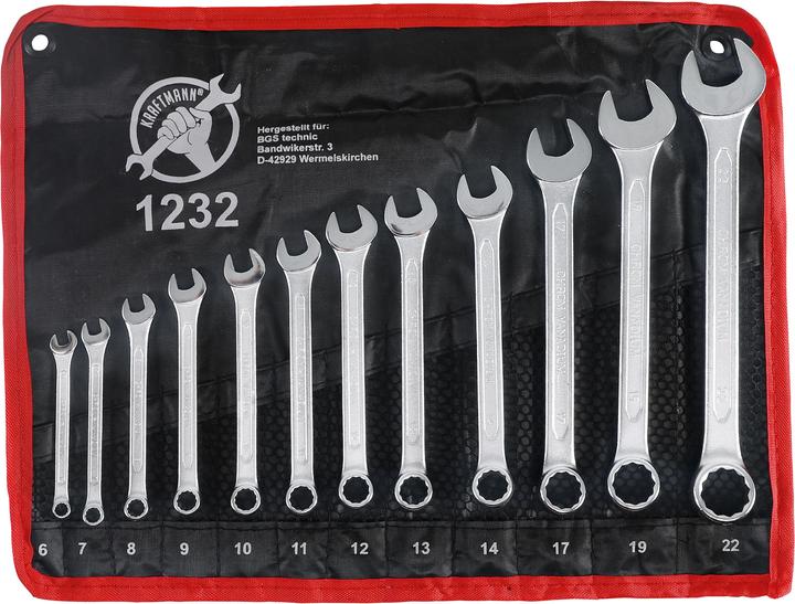 BGS Maul-Ringschlüssel-Satz (22 mm, 18 mm, 19 mm, 7 mm, 16 mm, 15 mm, 8 mm, 14 mm, 12 mm, 13 mm, 17 mm, 9 mm, 6 mm, 10  mm, 11 mm, 21 mm, 20 mm)