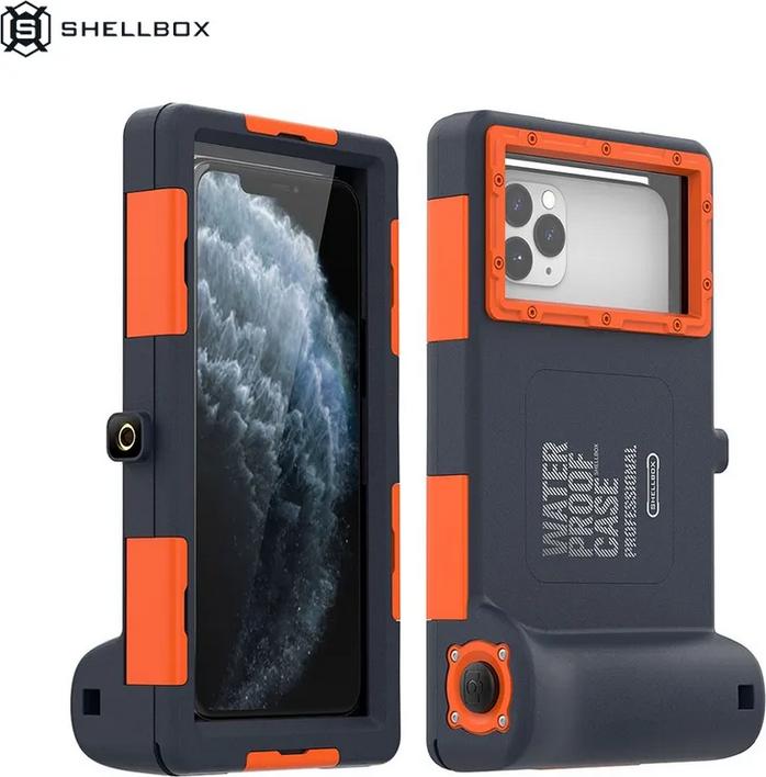 Image du produit PhoneLook SHELLBOX Coque universelle pour smartphone Etui étanche professionnel 2ème génération (15 mètre (Apple iPhone 13 Pro Max, Apple iPhone 11 Pro Max, Apple iPhone 14, Apple iPhone XS, Apple iPhone 6 Plus, Apple iPhone XS Max, Apple iPhone XR, Apple iPhone 12, Apple iPhone 11 Pro, Apple iPhone 13, Apple iPhone X, Apple iPhone 6, Apple iPhone 8, Apple iPhone 14 Pro Max, Apple iPhone 7)