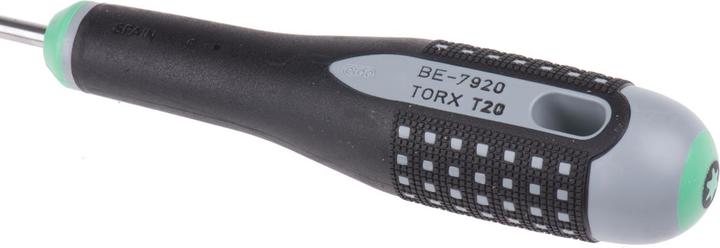 Actual product image Bahco ERGO tamper-proof TORX screwdriver with rubber handle, TR20 x 100 mm (Torx (TX))