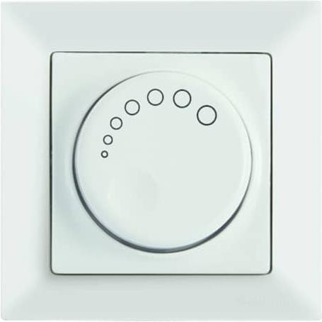 Mutlusan Candela Dimmer 1000W beleuchtet Lichtdimmer Unterputz weiss