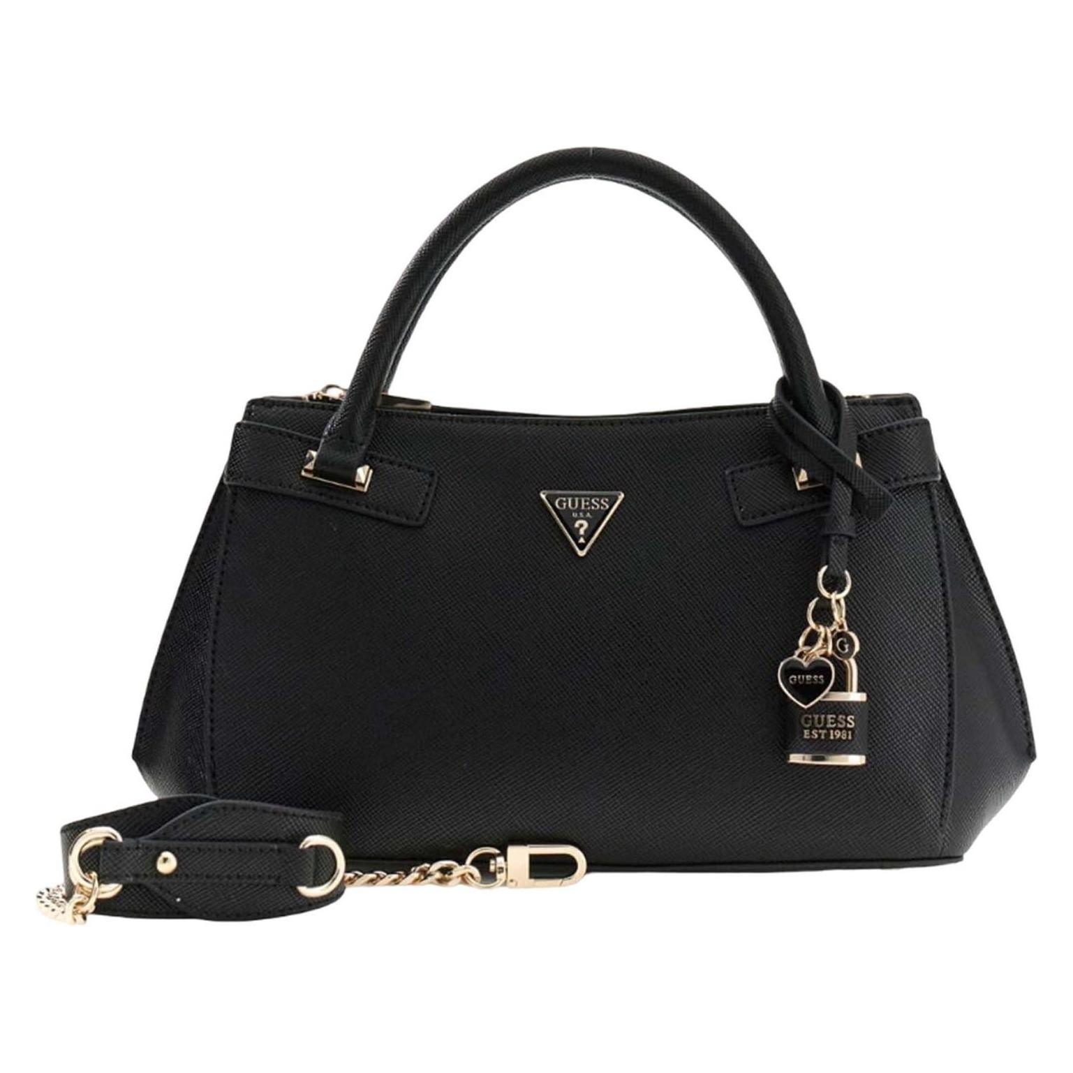 Guess, Damen, Handtasche, Serenova Girlfriend Satchel, Schwarz