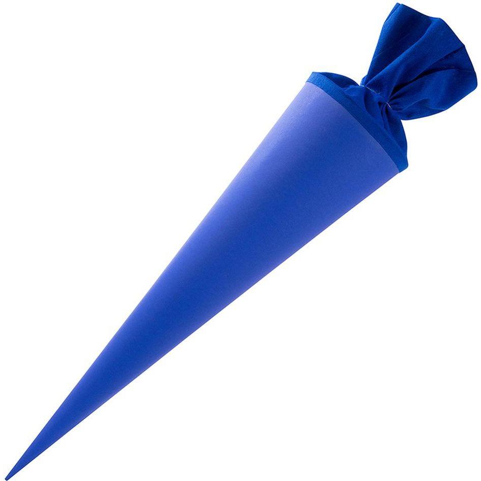 Goldbuch, Schultüte, Bastelschultüte rund 70 cm blau mit Filzverschluss (70 cm)