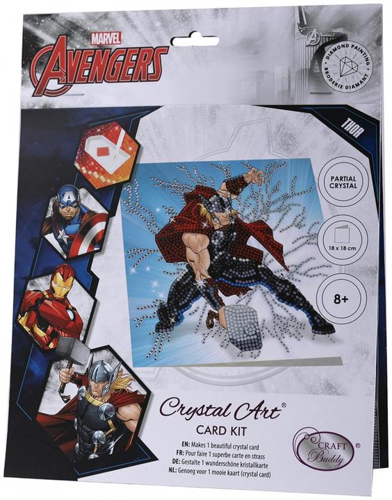 Produktbild Craft Buddy Thor, Karte 18x18cm Crystal Art
