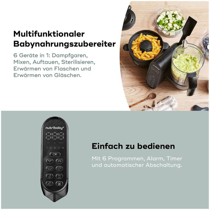 Immagine prodotto Babymoov Nutribaby Plus XL Nahrungszubereiter Black