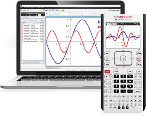 Produktbild TI Nspire CX II-T PWB Grafikrechner Lehrer Kombi Paket Rechner und Software (Akku, Netzbetrieb)